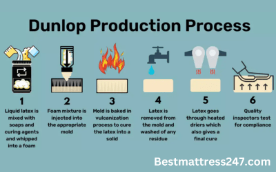 dunlop latex mattress manufacturing details